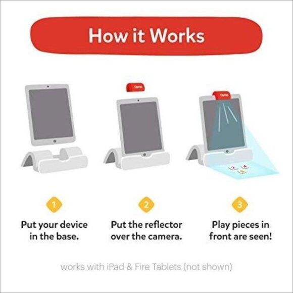 Osmo Learning Starter Kit For iPad - Base, Tangram, Words & Numbers- STEM - Picture 6 of 6